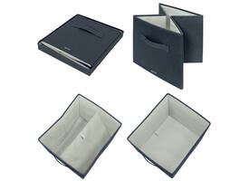Opbergdoos Leitz gestoffeerd met deksel 330x325x380mm grijs 2 st