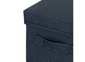 Opbergdoos Leitz gestoffeerd met deksel 190x160x285mm grijs 2 st