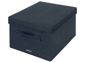 Opbergdoos Leitz gestoffeerd met deksel 285x203x380mm grijs 2 st