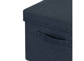 Opbergdoos Leitz gestoffeerd met deksel 285x203x380mm grijs 2 st