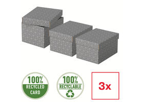 Opberg- en geschenkdoos Esselte home klein 200x150x255mm gr 3 st