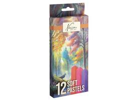 Pastelkrijt Nassau fine art zacht blister 12 stuks assorti