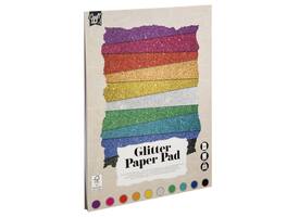 Hobbykarton CarftID glitter 24x34cm 180gr 10 vel 10 kleuren