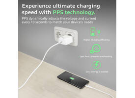 Oplader ACT 35w 1-poort usb c wit