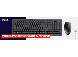 Toetsenbord Trust Primo draadloos + muis QWERTY