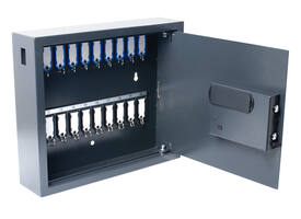 Sleutelkast Pavo High security Magnettag met fingerprintslot 20 haken 350x410x100mm