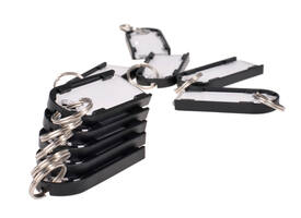 Sleutellabel Pavo Magnettag zwart 10 stuks