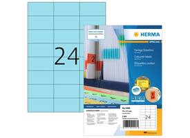 Etiket HERMA 4408 70x37mm blauw 2400 stuks