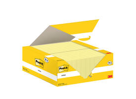 Memoblok 3M Post-it 653-CY 38x51mm geel voordeelpak