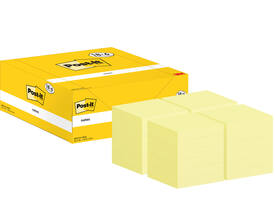 Memoblok 3M Post-it 653-CY 38x51mm geel voordeelpak