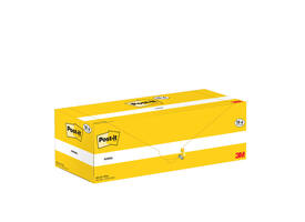 Memoblok 3M Post-it 654-CY 76x76mm geel voordeelpak