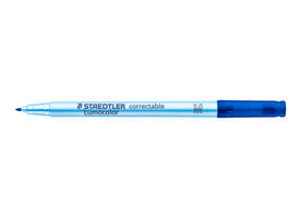 Viltstift Staedtler Lumocolor 305 non permanent correctable M blauw