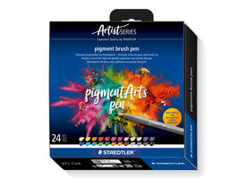 Brushpen Staedtler PigmentArts set à 24 kleuren