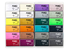 Klei Fimo  effect colour pak à 24 kleuren