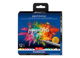 Brushpen Staedtler PigmentArts set à 12 kleuren