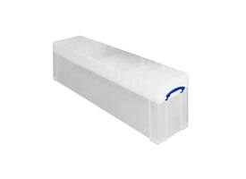 Opbergbox Really Useful 77 liter 1201x270x355mm transparant wit
