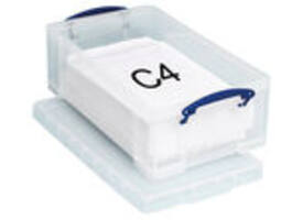 Opbergbox Really Useful 4 liter 30 vakken 395x255x88mm transparant wit