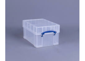 Opbergbox Really Useful 9 liter XL 395x255x205mm transparant wit