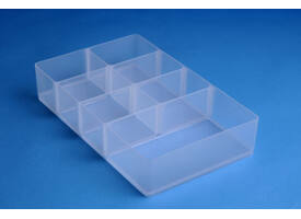 Vakkenverdeler Really Useful 9 liter 7 vakken 345x215x70mm transparant