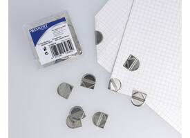 Hoekclips Westcott aluminium zilverkleurig doos à 100 stuks