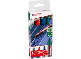 Viltstift edding 300 rond 1.5-3mm assorti 4 stuks