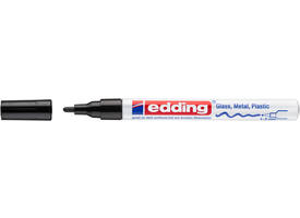 Paintmarker edding 751 op oliebasis 1-2mm creatief zwart