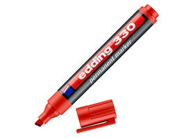Viltstift edding 330 schuin 1.5-5mm rood