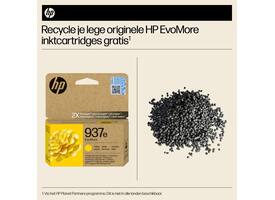 Inktcartridge HP 4S6W8NE 937E Evomore geel
