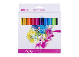 Brushpen Talens Ecoline set à 10 stuks primair