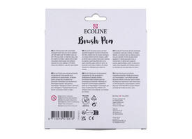 Brushpen Talens Ecoline set à 10 stuks primair