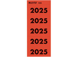 Rugetiket Leitz 2025 rood 100 stuks