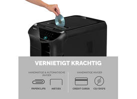 Papiervernietiger Fellowes Automax 450C snippers 4x38mm zwart