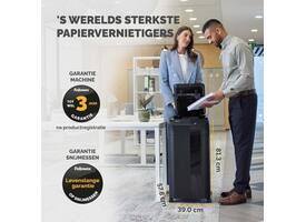 Papiervernietiger Fellowes Automax 450C snippers 4x38mm zwart