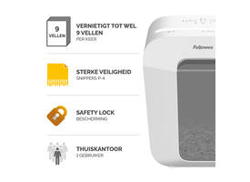 Papiervernietiger Fellowes Powershred LX50 snippers 4x37mm wit