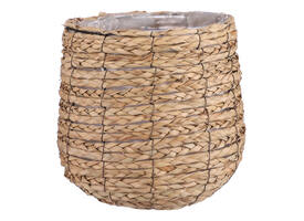 Plantenmand Mica Avalon zeegras rond 31x30cm lichtbruin