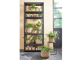 Plantenmand Mica Avalon zeegras rond 31x30cm lichtbruin