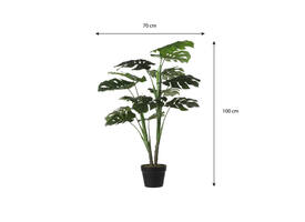 Kunstplant Mica Monstera in plastic pot 100x70cm