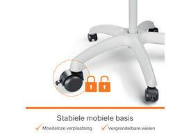 Flipover Nobo Premium Plus mobiel staal