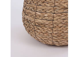 Plantenmand Mica Avalon zeegras rond 26x26cm lichtbruin
