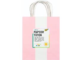 Tas met handvat Folia kraftpapier 110gr 18x21x8cm set à 7 kleuren