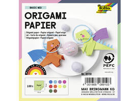 Origami papier Folia 20x20cm transparant 42gr 500 vel in 10 kleuren