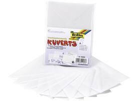 Envelop Folia A6 115gr set à 8 stuks transparant