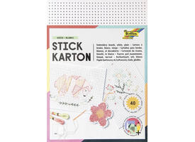 Borduurkaarten Folia 17.5 x x24.5cm 300gr 40 vel wit