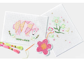 Borduurkaarten Folia 17.5 x x24.5cm 300gr 40 vel wit