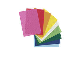 Borduurkaarten Folia 17.5 x x24.5cm 300gr 10 vel assorti