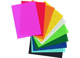 Borduurkaarten Folia 17.5 x x24.5cm 300gr 10 vel assorti