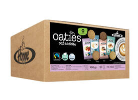 Haverkoek Hoppe Oaties fairtrade koekjesmix 120 stuks