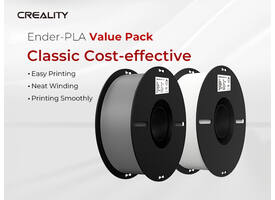 3D Filament Creality PLA 1.75mm wit + grijs 1kg
