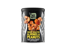 Pinda's NoyNuts gesuikerd en gebrand met amandelen blik 135 gram