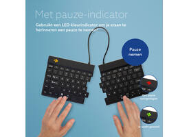 Toetsenbord R-Go Split Break QWERTY WL zwart